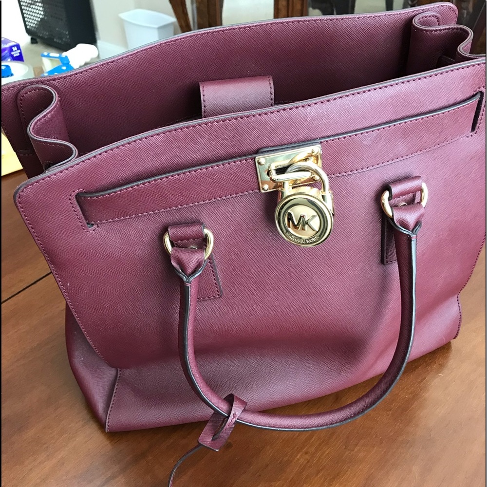 Burgundy Michael Kors Purse